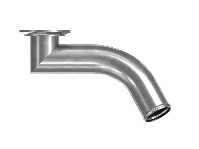 ТРУБА ОХЛАДИТЕЛЯ НАДДУВОЧНОГО ВОЗДУХА В СБОРЕ