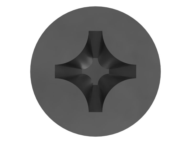 Дюймовый самонарезающий винт с овальной головкой