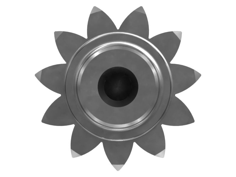 Полуось с цилиндрическим прямозубым колесом с 11 зубьями