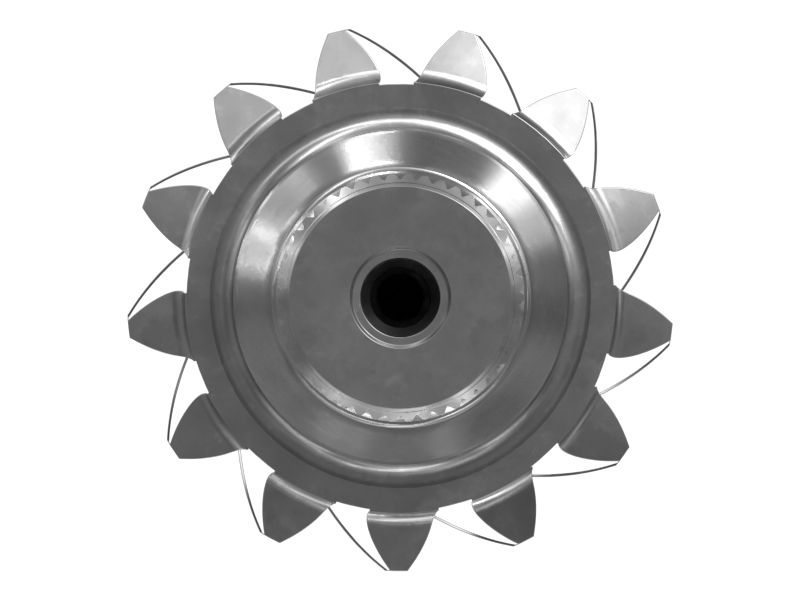 Вал с конической шестерней с 13 и 46 зубьями