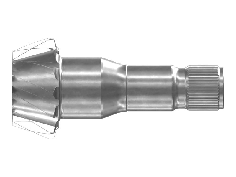 Вал с конической шестерней с 13 и 46 зубьями
