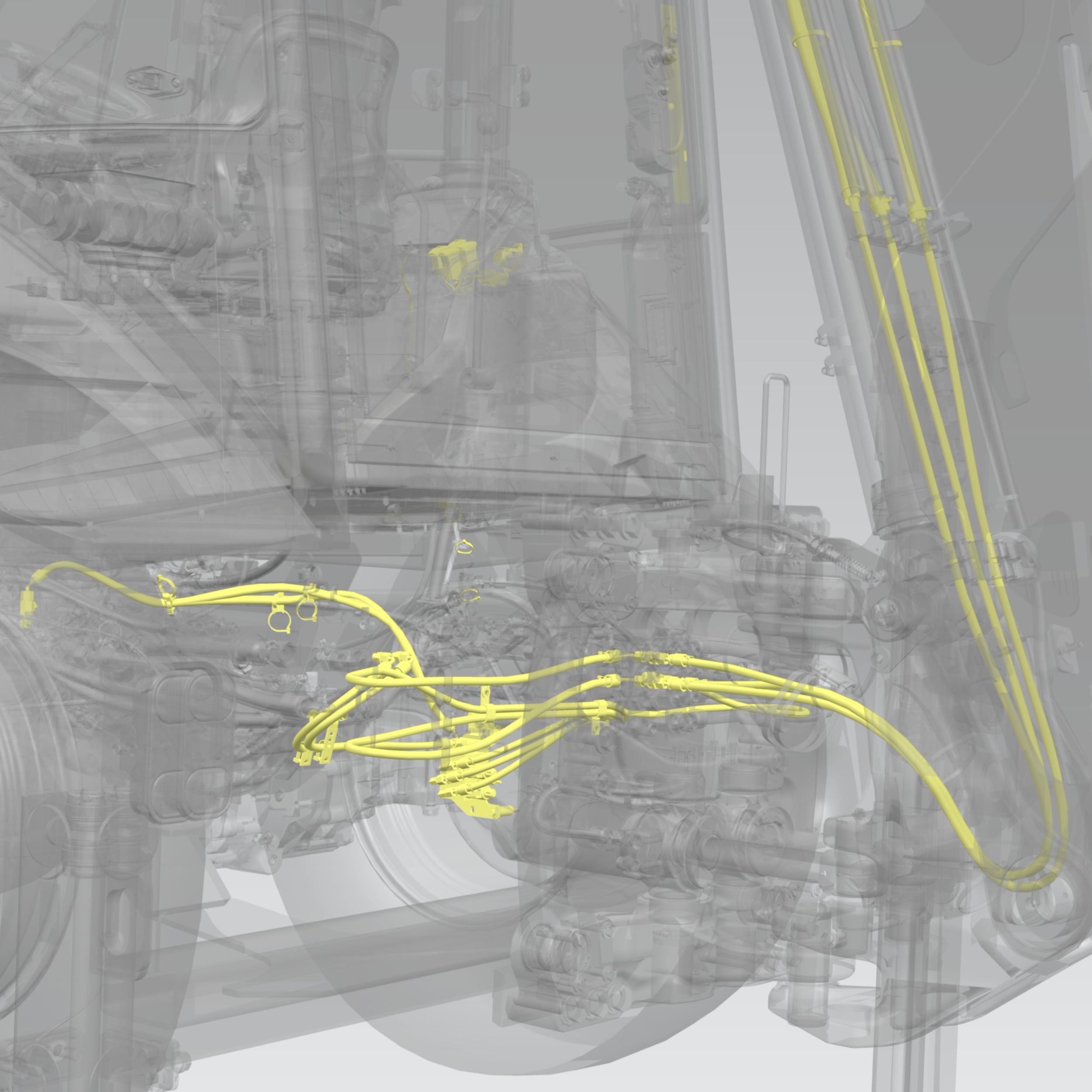 Hydraulic Hoe Coupler Lines kit