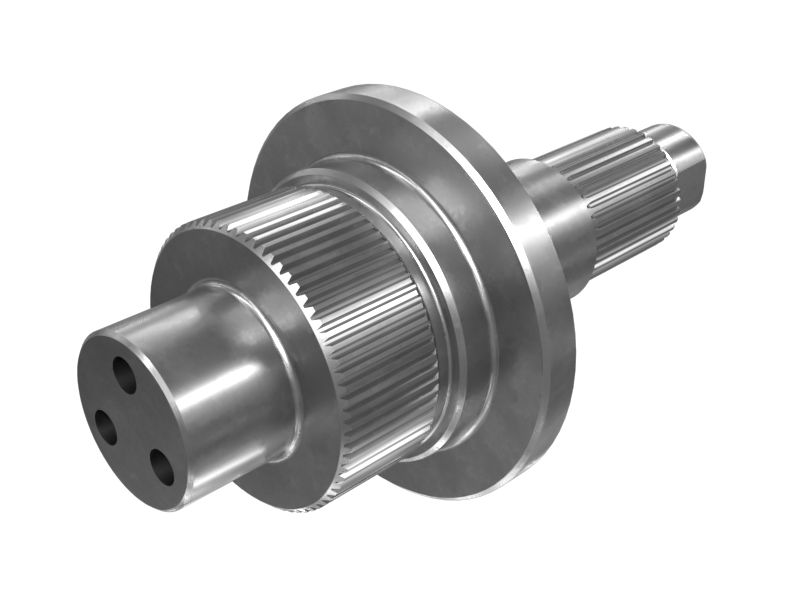 Приводной вал поворотного круга с наружным шлицем с 74 и 39 зубьями