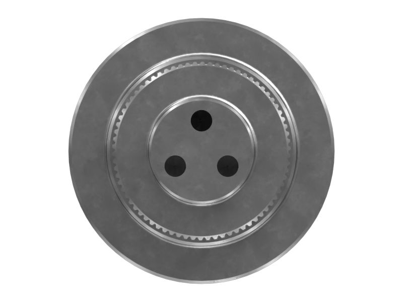 Приводной вал поворотного круга с наружным шлицем с 74 и 39 зубьями