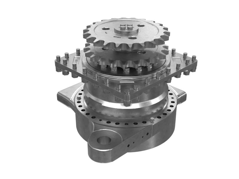 Узел привода, бортовой редуктор