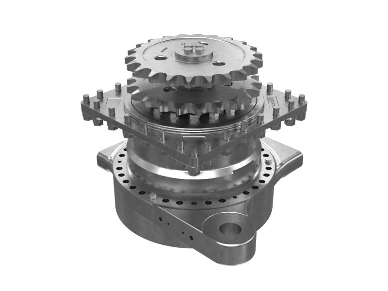 Узел привода, бортовой редуктор