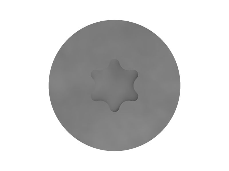 Винт с плоской головкой с резьбой M5x0,8