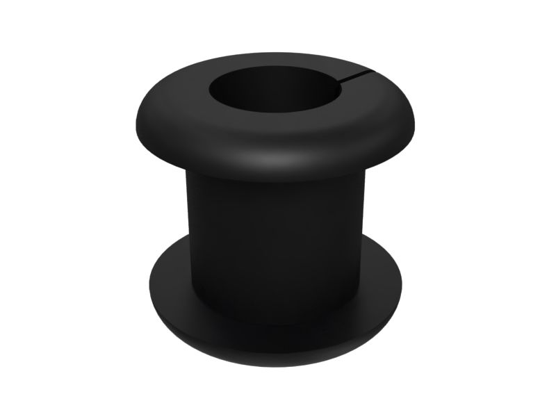 Фланцевая резиновая втулка с внутренним диаметром 18 мм