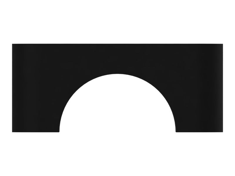 Седельный полухомут для одного шланга