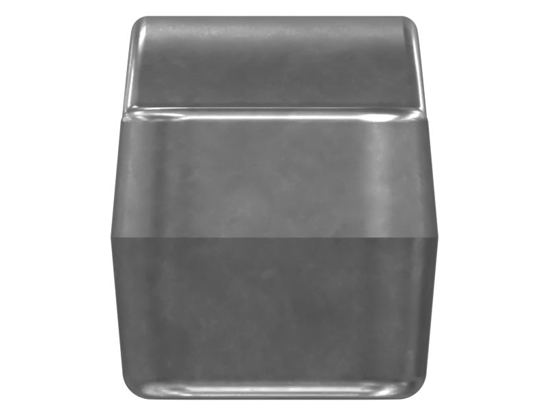 Стальная крышка подшипника с четырьмя монтажными отверстиями 28,50 мм