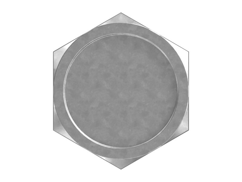 Болт с шестигранной головкой 3/8"-16 x 3