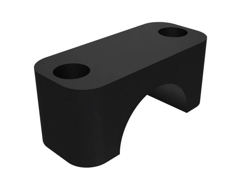 Седельный полухомут для одного шланга