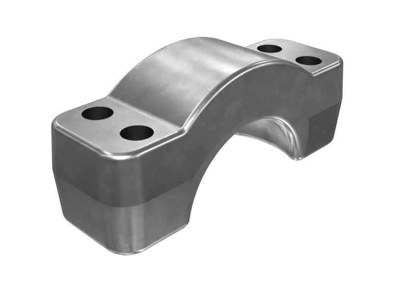 Стальная крышка подшипника с четырьмя монтажными отверстиями 28,50 мм