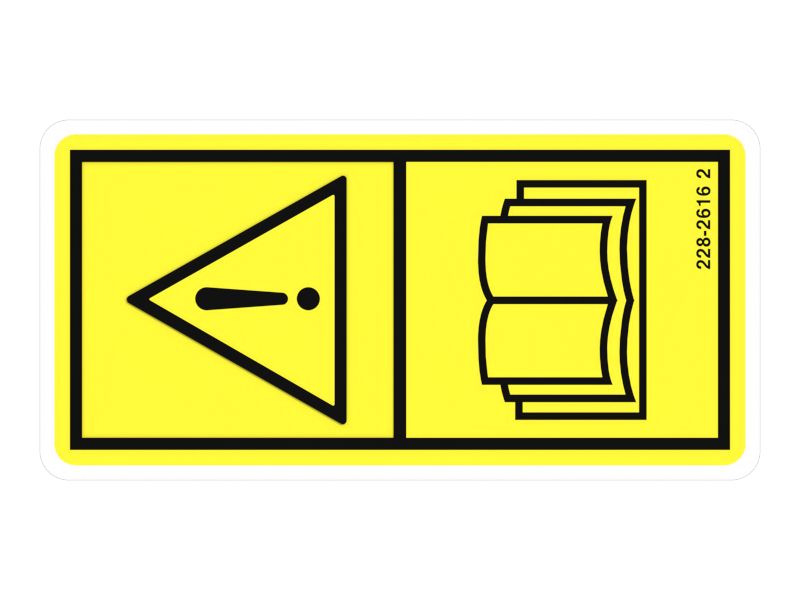 Наклейка с общим предупреждением