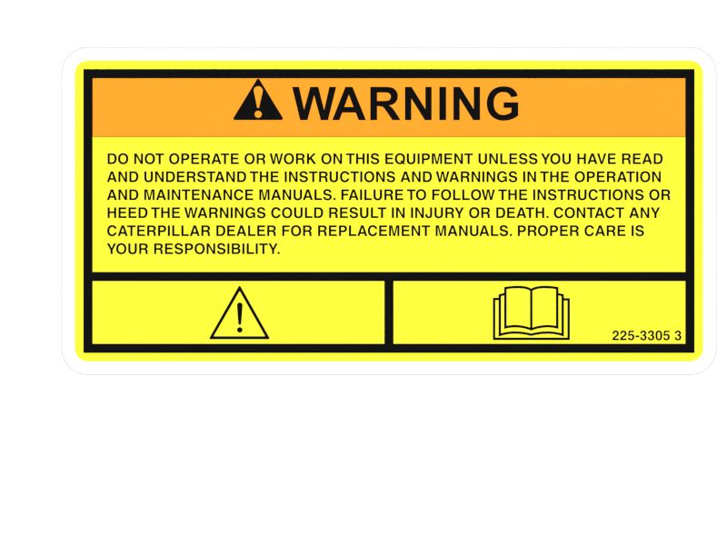 Наклейка с общим предупреждением