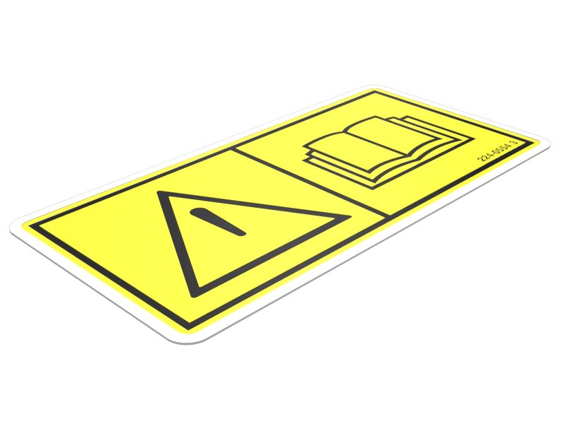 Наклейка с общим предупреждением