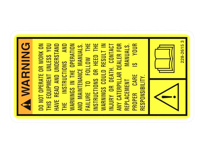 Наклейка с общим предупреждением