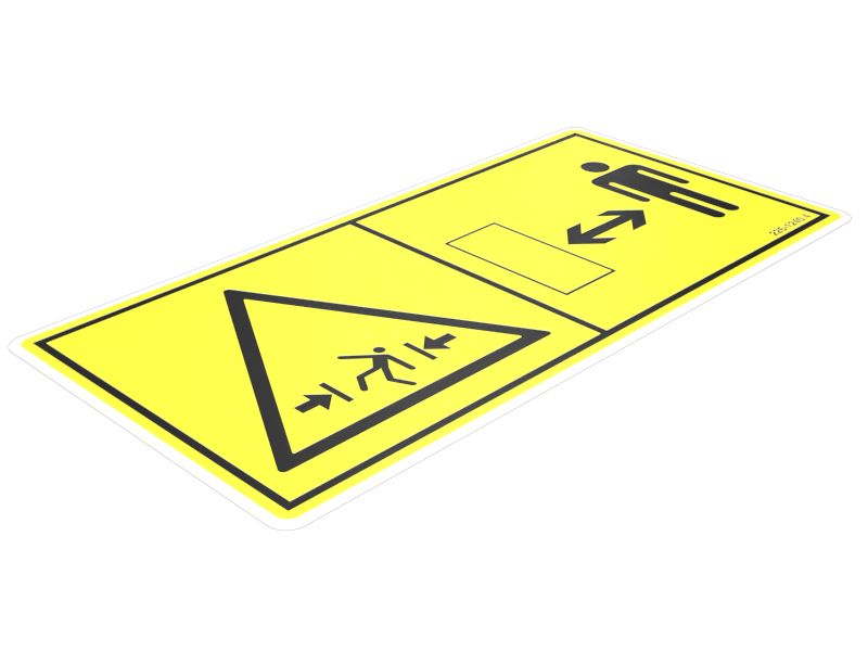 Наклейка с предупреждением