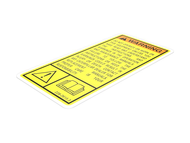 Наклейка с общим предупреждением