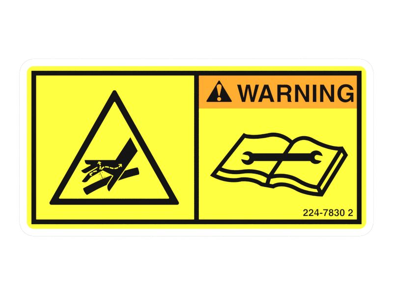 Наклейка с предупреждением