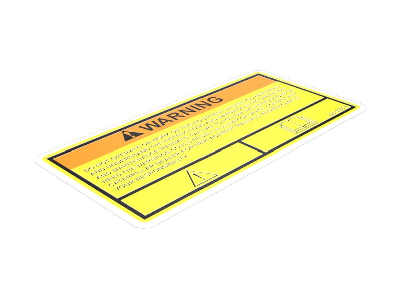 225-3305: Наклейка с общим предупреждением