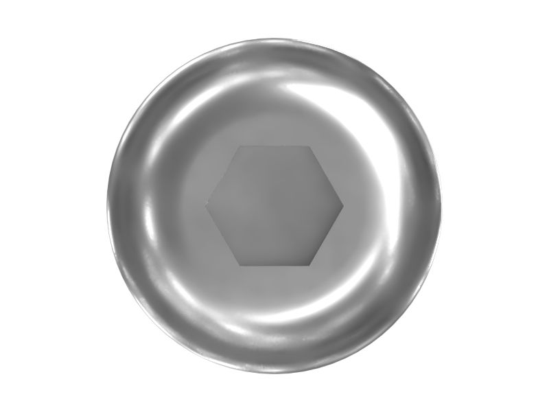 Винт с полукруглой головкой с резьбой M8x1,25 для подрессоренного сиденья