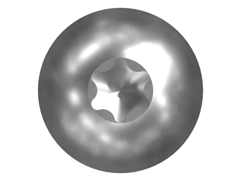 Звездообразный приводной винт со сферической головкой длиной 10 мм