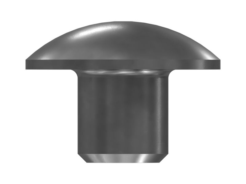 Стальной обратный клапан с круглой головкой, общая длина 12,70 мм