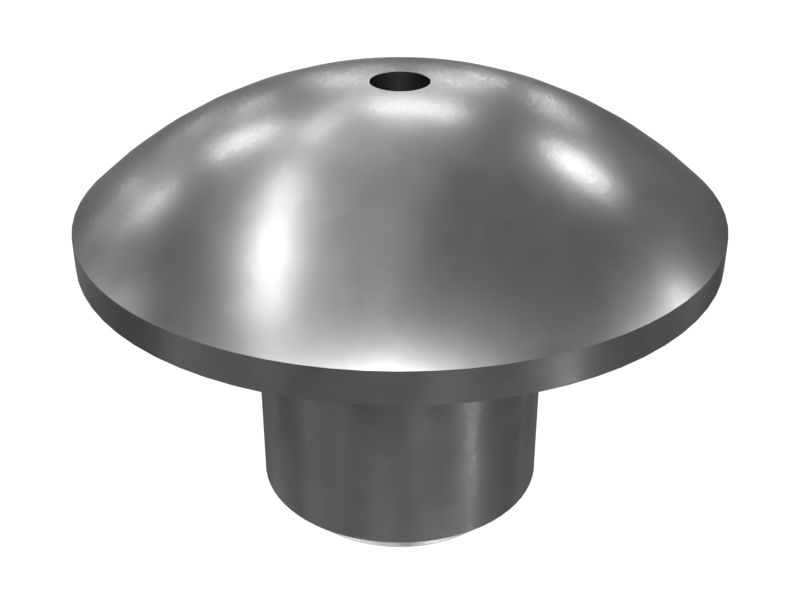 8M-1078: Стальной обратный клапан с круглой головкой, общая длина 12,70 мм