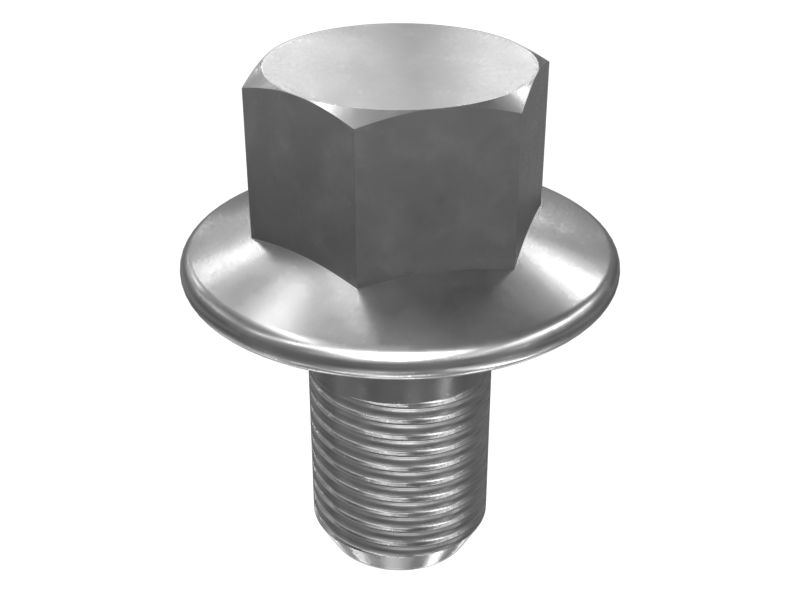 Болт с фланцевой головкой, M6 X 1