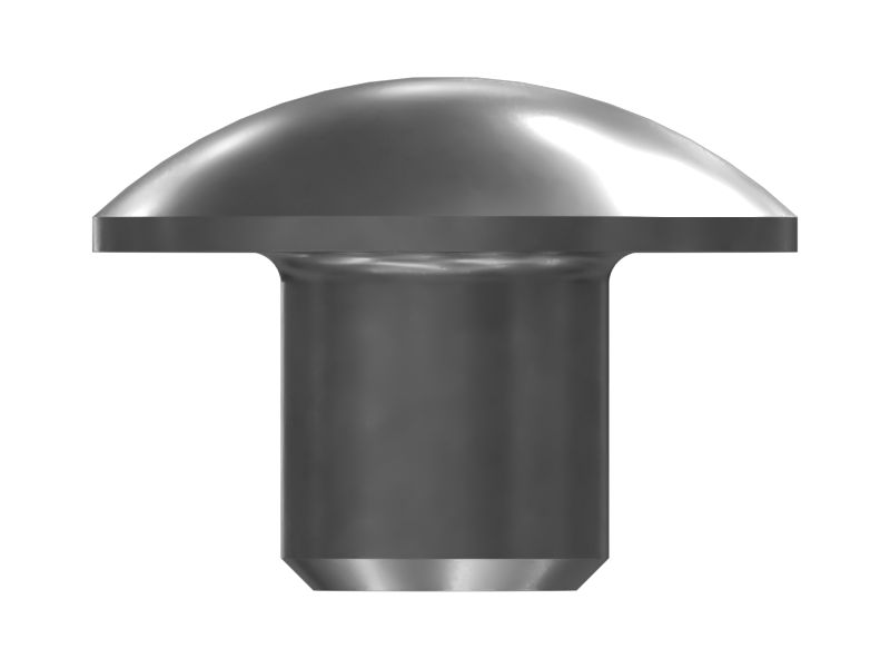 Стальной обратный клапан с круглой головкой, общая длина 12,70 мм