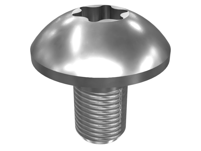 Звездообразный приводной винт со сферической головкой длиной 10 мм