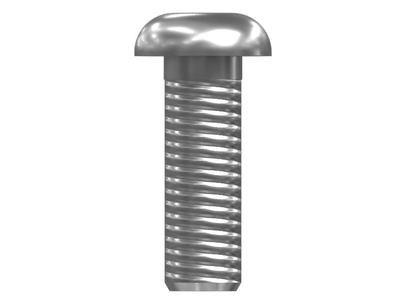 Винт с полукруглой головкой длиной 30 мм