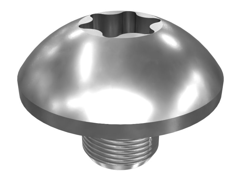 Винт со сферической головкой с резьбой M6 x 1 для панели управления