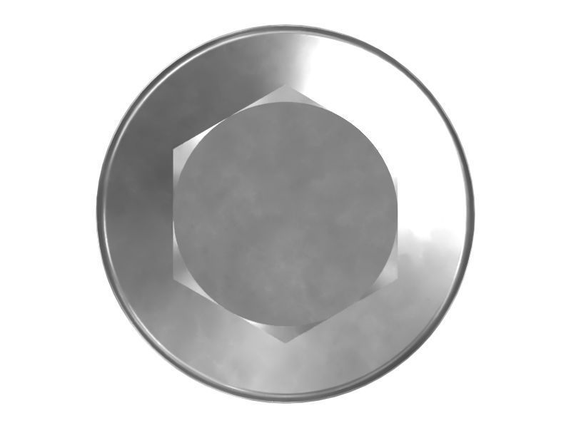 Болт с фланцевой головкой, M6 X 1