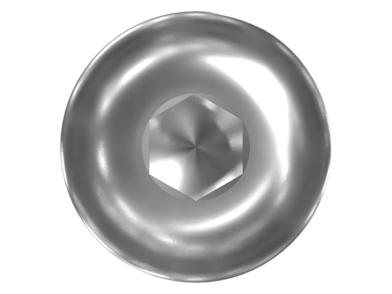 Винт с полукруглой головкой длиной 30 мм