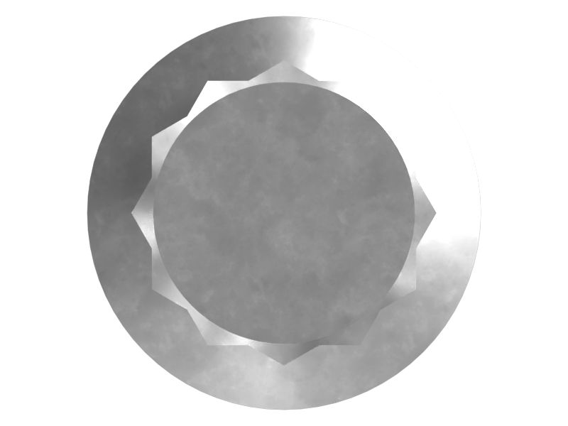 Болт с 12-гранной головкой, 7/16-14