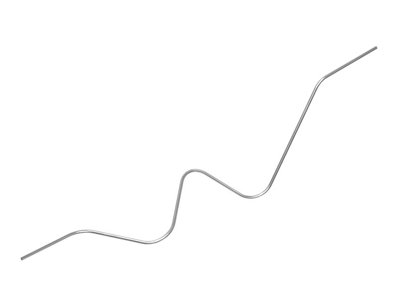 8N-3536: Стальная труба с прямым концом и наружным диаметром 3,18 мм