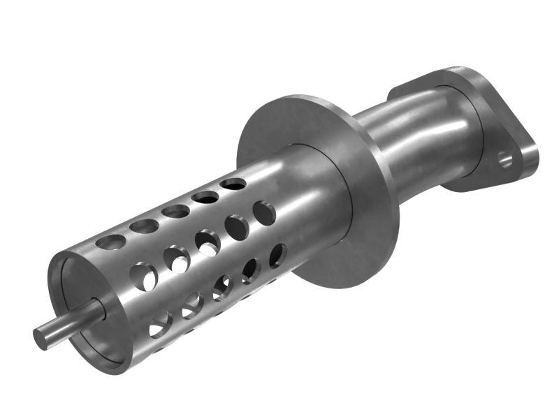 Стальной патрубок в сборе