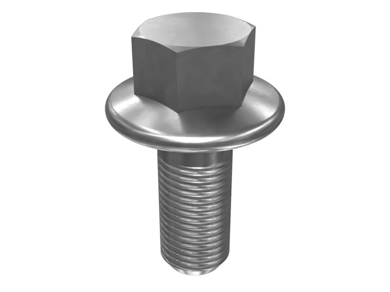 208-9275: M6-1 x 14mm Hex Flange Head Bolt