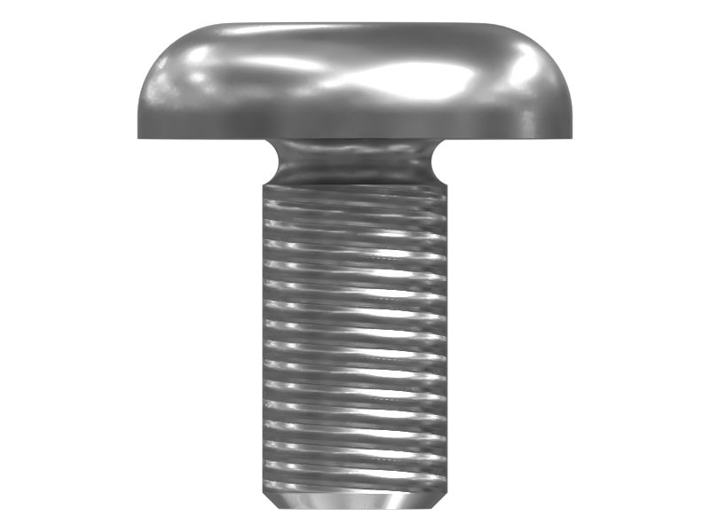 369-4778: M4-0.7 x 8mm Rounded Pan Head Cross Slot Screw