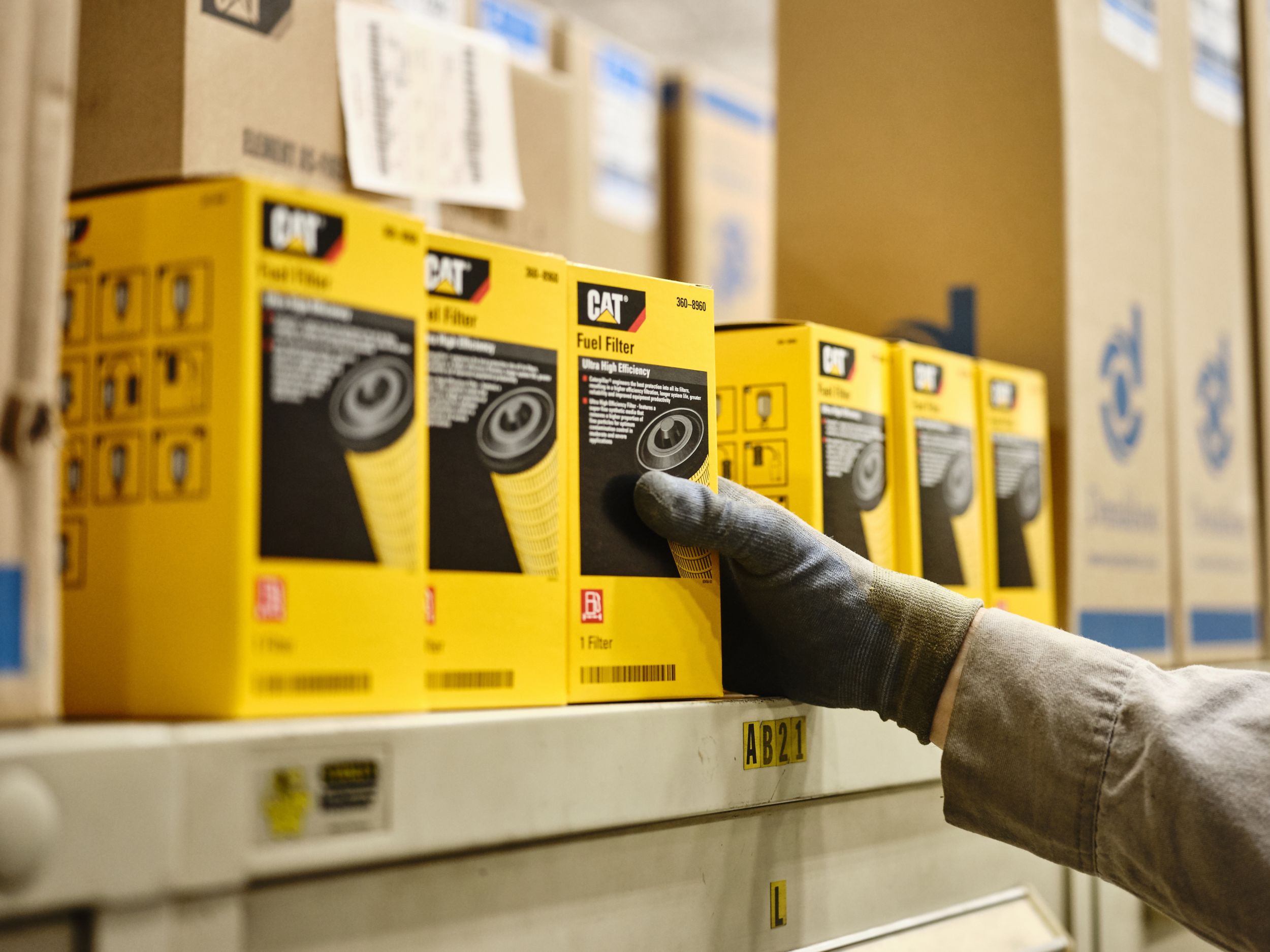 Hand selecting fuel filters