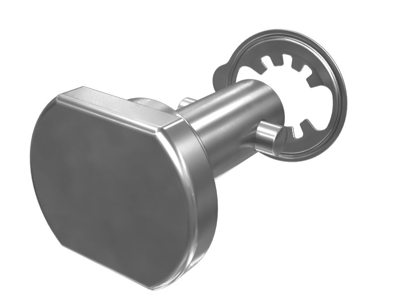 Защелка стекла двери кабины