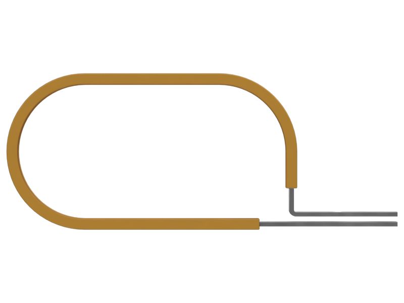 Р-образный зажим для двух шлангов