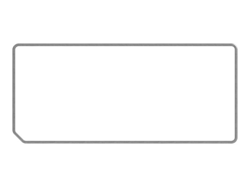 Клейкое уплотнение кромки, ширина 19 мм