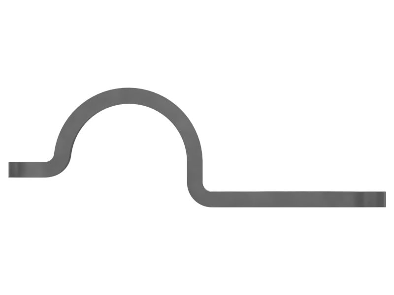 Половинный зажим