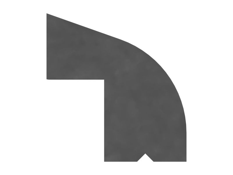 Прокладка окна на задней стороне кабины оператора