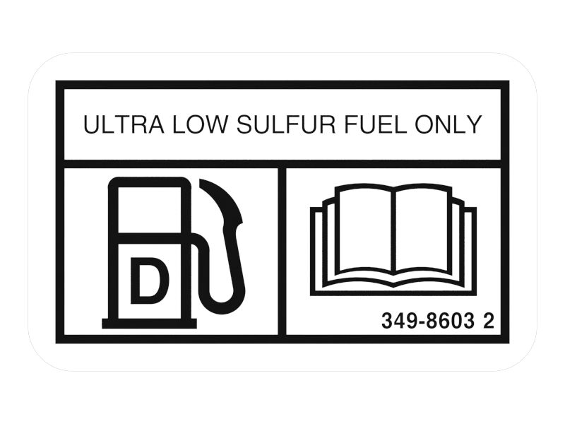 Топливная наклейка длиной 40 мм
