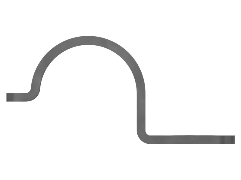 Полухомут для шланга шириной 25 мм