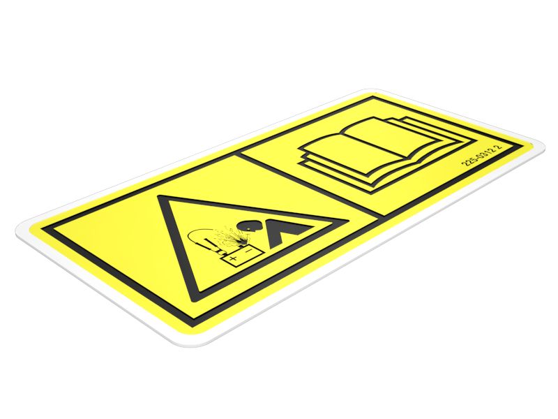 Наклейка с предупреждением